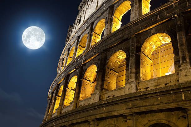 The Moon over the Colosseum